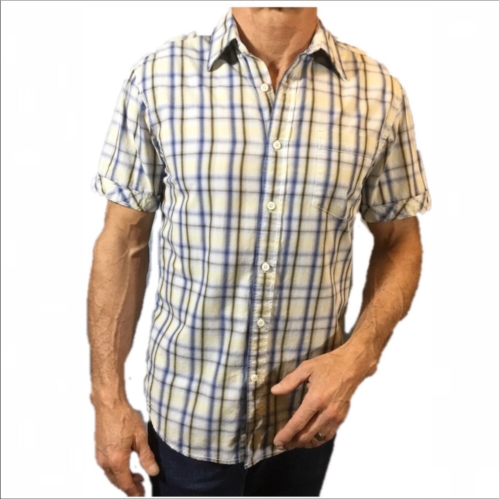 Pronto Uomo striped short sleeve button down shirt